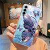 Pink Leopard Phone Case For Samsung Galaxy A56 A16 A17 A07 A06 A37 A57 A32 A22 A26 A36 Marble Artistic Transparent Clear Cover