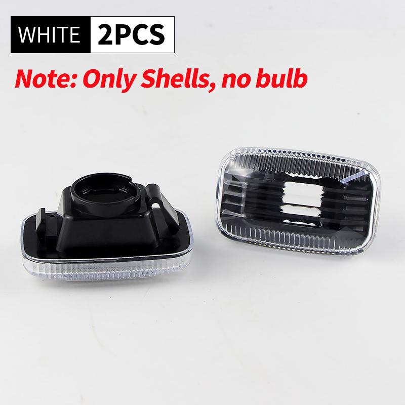2pcs Side Markers Light Bulb Cover For Toyota Hilux 6th Gen LN140/LN150/LN160/LN170 97-05 - Turn Signal Lamp Only Shell No Bulbs