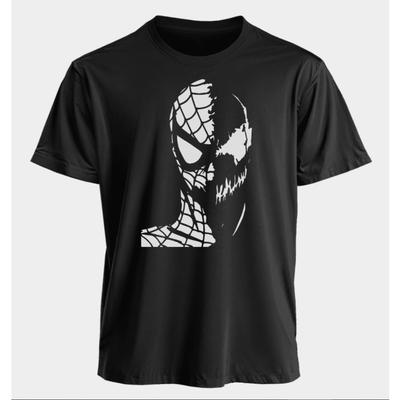 Men's T-shirt-Man Venom Summer American Spring and Autumn New Casual Retro Printed Sportswear Short-sleeved