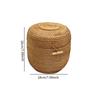 Lidded Tea Organizer, Rattan Basket for Storing Candy And Snacks