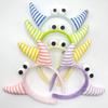 Big Eye Cartoon Horn Plush Headband - Cute, Versatile Makeup and Hair Accessory for Girls