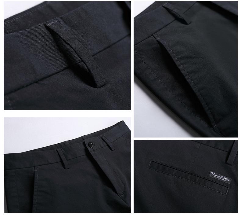 Men's 2023 Spring/Autumn Loose Straight Cotton Casual Trousers - Trendy Korean All-Match Style