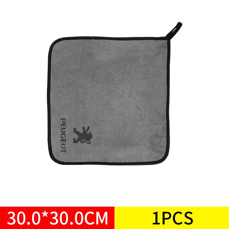 

2026 Hot Car Sticker Car Emblem Wash Microfiber Towel Cotton Cleaning Drying Rag Cloth For Peugeot 3008 408 5008 508 107 208 202 For Peugeot