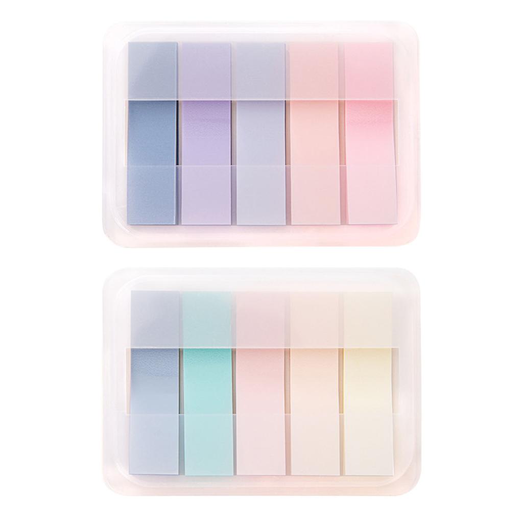 100 Sheets Page Makers 5 Colors Quick Labeling Firm Adhesion Pull Out Index Sticky Notes for Office