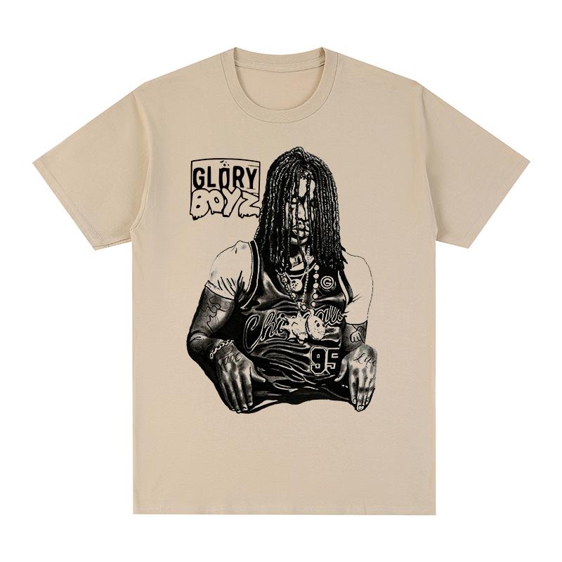 2026 New Chief Keef GLORY BOYZ Hip Hop Vintage Tshirt Cotton Men High Quality Comfortable T Shirt New TEE TSHIRT Womens Tops