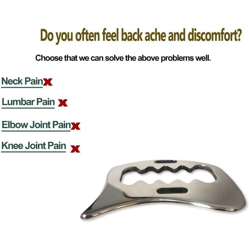 Stainless Steel Gua Sha Scraping Massage Tool for Relieving Body Pain