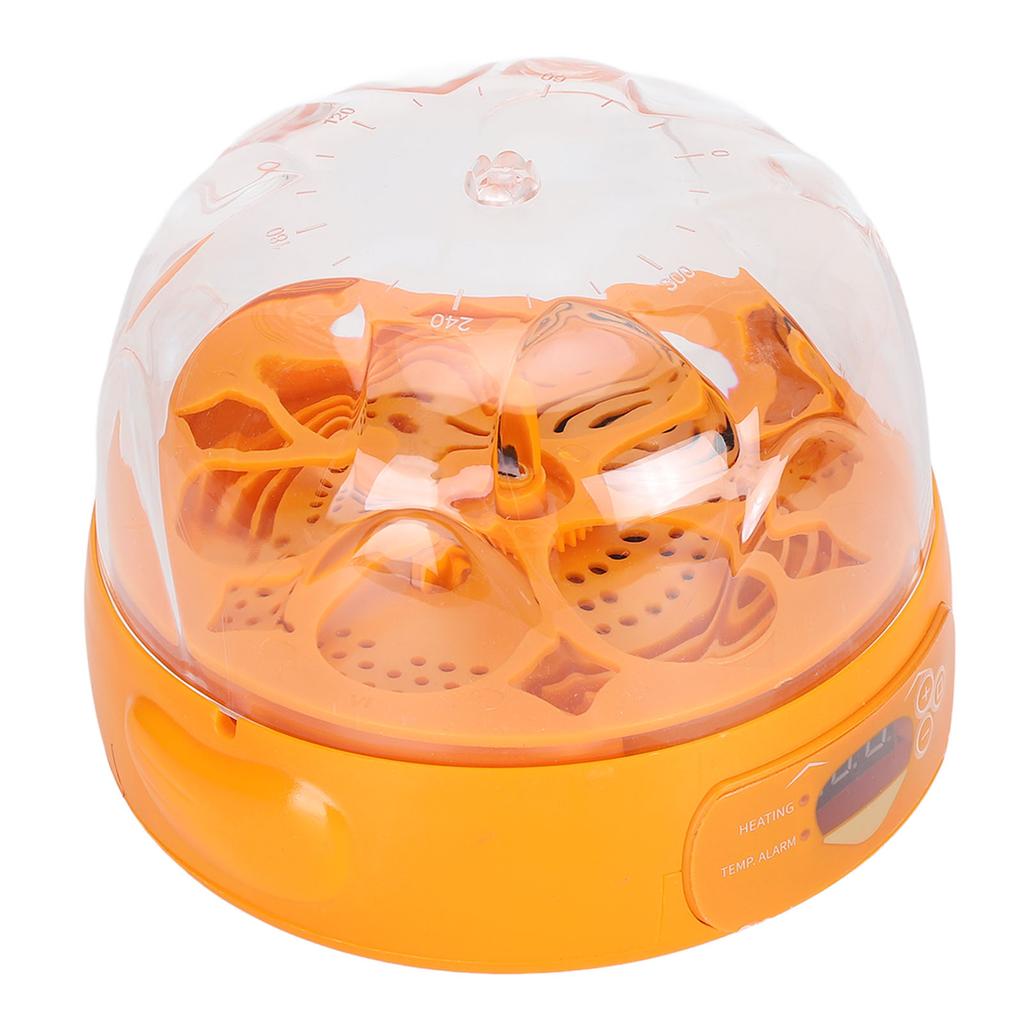 Incubator automat de ouă cu 6 ouă, Temperatură și umiditate, Afișaj LED, Zgomot redus, Răsucire automată a ouălor, Ou