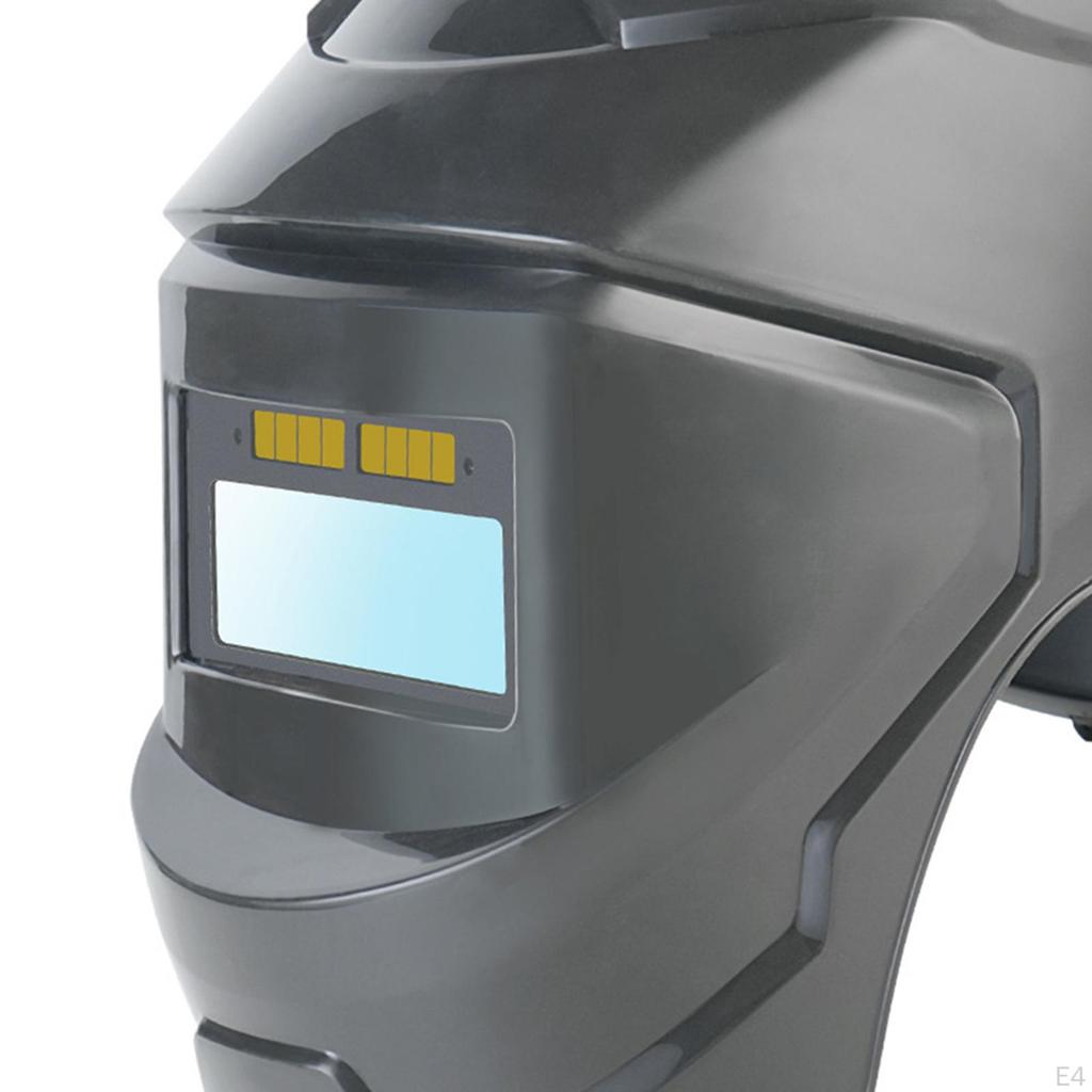 Auto Darkening Welding Helmet Face Cover Equipment Ergonomic Angle Adjustable Large View 180 Degree