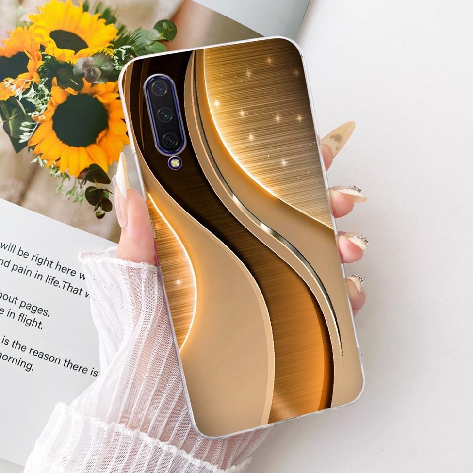 Transparent Casing For Xiaomi Mi9 Lite Case Cute Cat Fashion Butterfly Funny Cool Painted Cover M1904F3BG