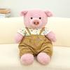 Suspender Wear Trousers Teddy Bear Pig Plush Toy Stuffed Animal Doll Kids Gift