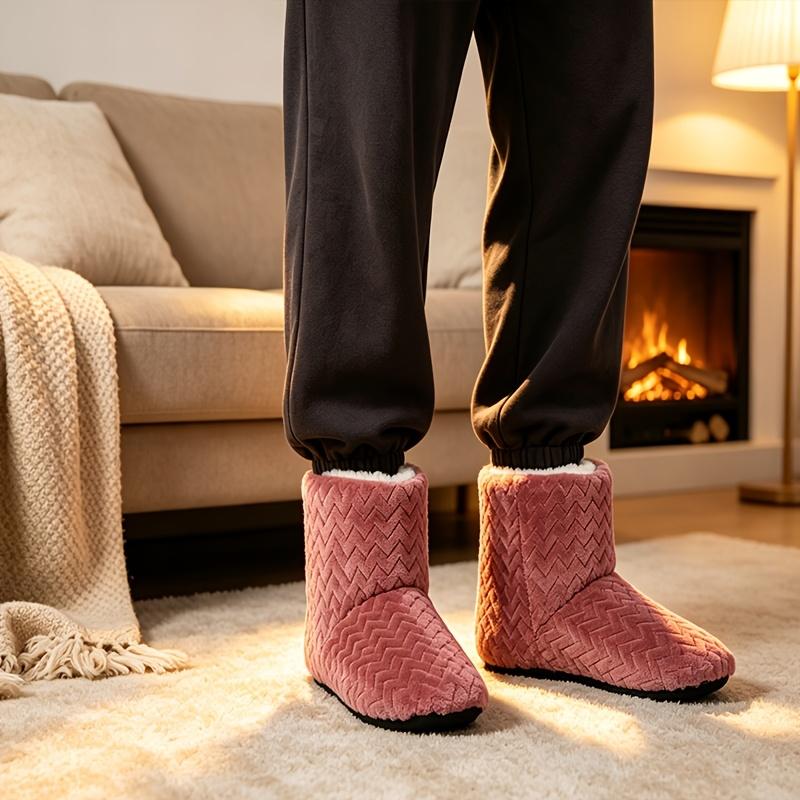 Damskie Kapcie Ciepłe Zimowe Wewnętrzne Domowe Buty Wewnętrzne Antypoślizgowa Podeszwa Buty Buty na Podłogę