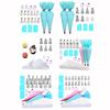 Stainless Steel Piping Tips Set with Bags Cake Decorating Kit for Buttercream Flowers Professional Baking Tools