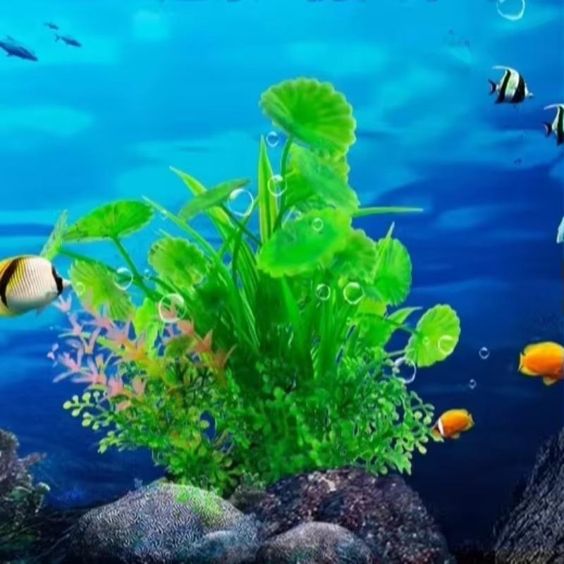 10pcs Fish tank Landscaping Ornaments Plastic Artificial Seaweed High Quality Seaweed Cross-border Aquarium Decorative Plants