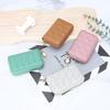 High-end Exquisite Sheepskin Small Card Bag Women's Fashionable Embroidered Zipper Organ ID Multi-card Change Purse