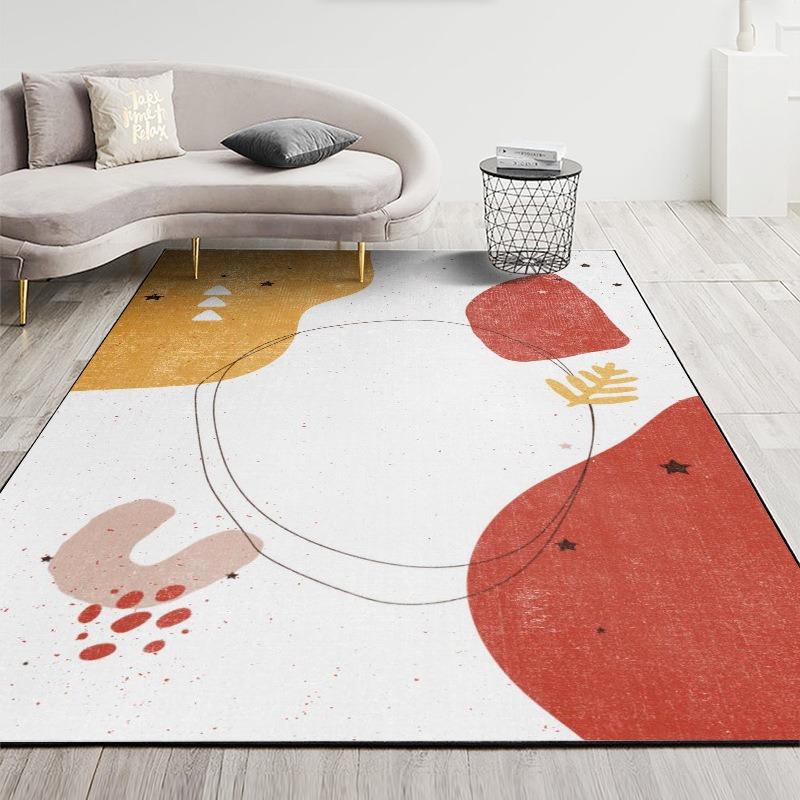 Modern Minimalist Home Living Room Coffee Table Floor Mat Office Bedroom Bedside Carpet Entrance Door Rug Wear-resistant Decor