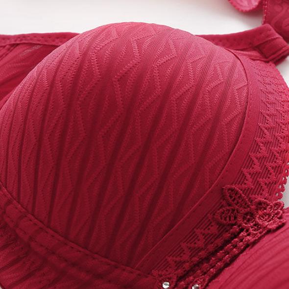 Ladies Pure Cotton Large Size Thin Underwear Anti-sagging Bra No Steel Ring Gathering Breathable Sexy Fashion Printing Bra
