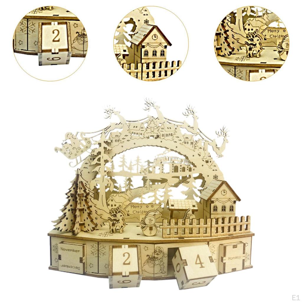 78 Piece Christmas Model Building Set, Desktop Decoration for Adults, Gift