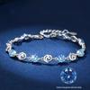 Classic Blue Enchantress Bracelet: Elegant Women's Jewelry Gift for Girlfriend or Best Friend.