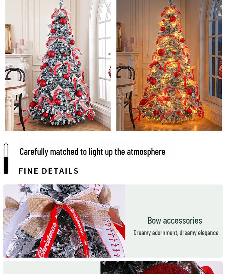 Retractable Encrypted PVC Christmas Tree Set for Home & Mall Decoration