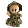 Milikuma Plush Camouflage Multicam Girl Version 21cm Dress-Up Bear Doll Airsoft Bear Military Bear Camouflage Bear