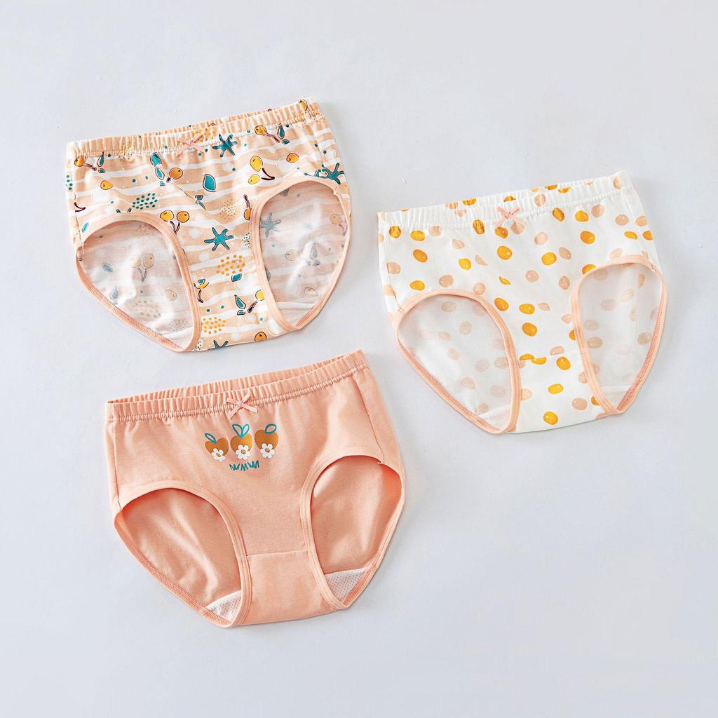 Dívčí antibakteriální kalhotky z čisté bavlny - Střední až velké, Bez trojúhelníku, Dětské spodní prádlo