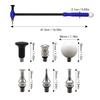 Auto Body Hammer Tools Set Paintless Dent Repair Leveling Hammer with 6 Replacement Heads for Car Dent Repair