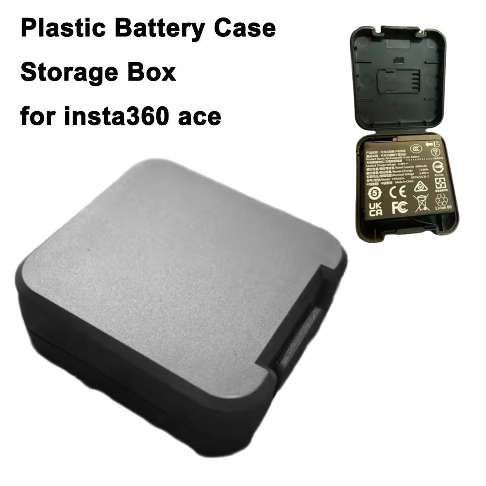 1Pcs Plastic Battery Case Storage Box Cover Action Camera Accessories For Insta360 Ace Pro Battery Storage Box