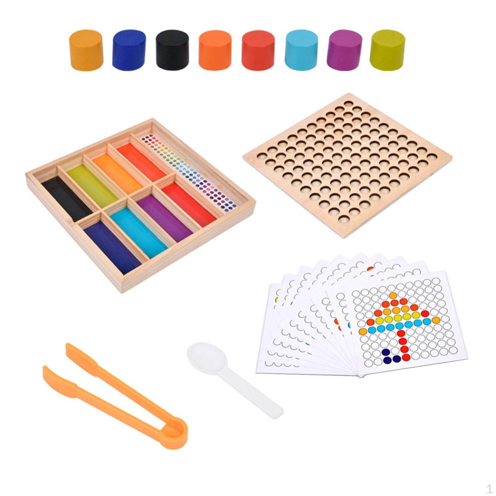 

Игра с бусинами, развивающая игрушка для раннего обучения дошкольников 3, 4, 5 лет, домашнее обучение