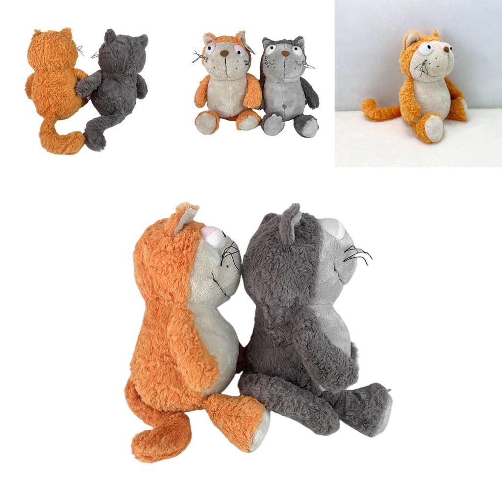 Adorable Large Orange Cat Plush Toy Pillow Soft And Cuddly