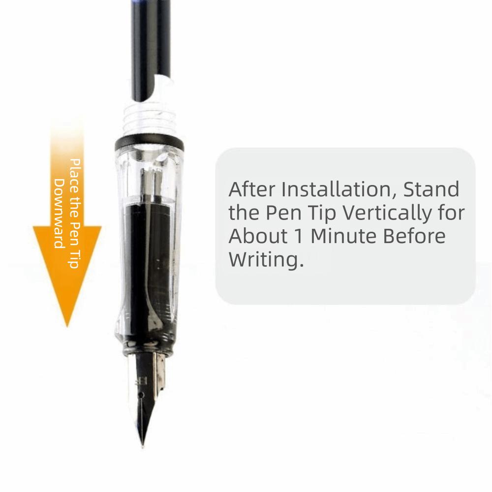 Replaceable Ink Magic Pen With Eraser Replaceable Ink Capsule Pen Press Fountain Pen  Stationery