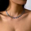 Daisy Flower Clavicle Chain Necklace for Women Girls Korean Sweet Colorful Flowers Short Choker Bridal Wedding Party Jewelry