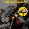 Motorcycle Mini LED Turn Signals Handlebar Blinker Indicators Amber Flowing Signal Lamp DRL for Honda Yamaha Kawasaki Cafe Racer