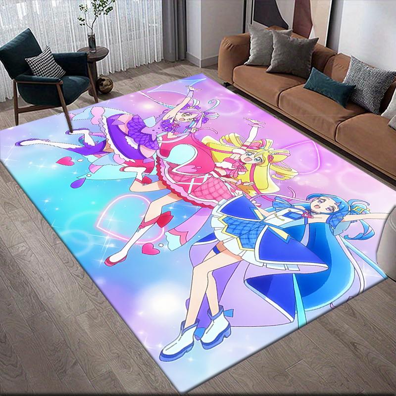 Pretty Cure Magic Theme Area Rug, Pretty Cure Fan Cozy Carpet, Great Gift.chl