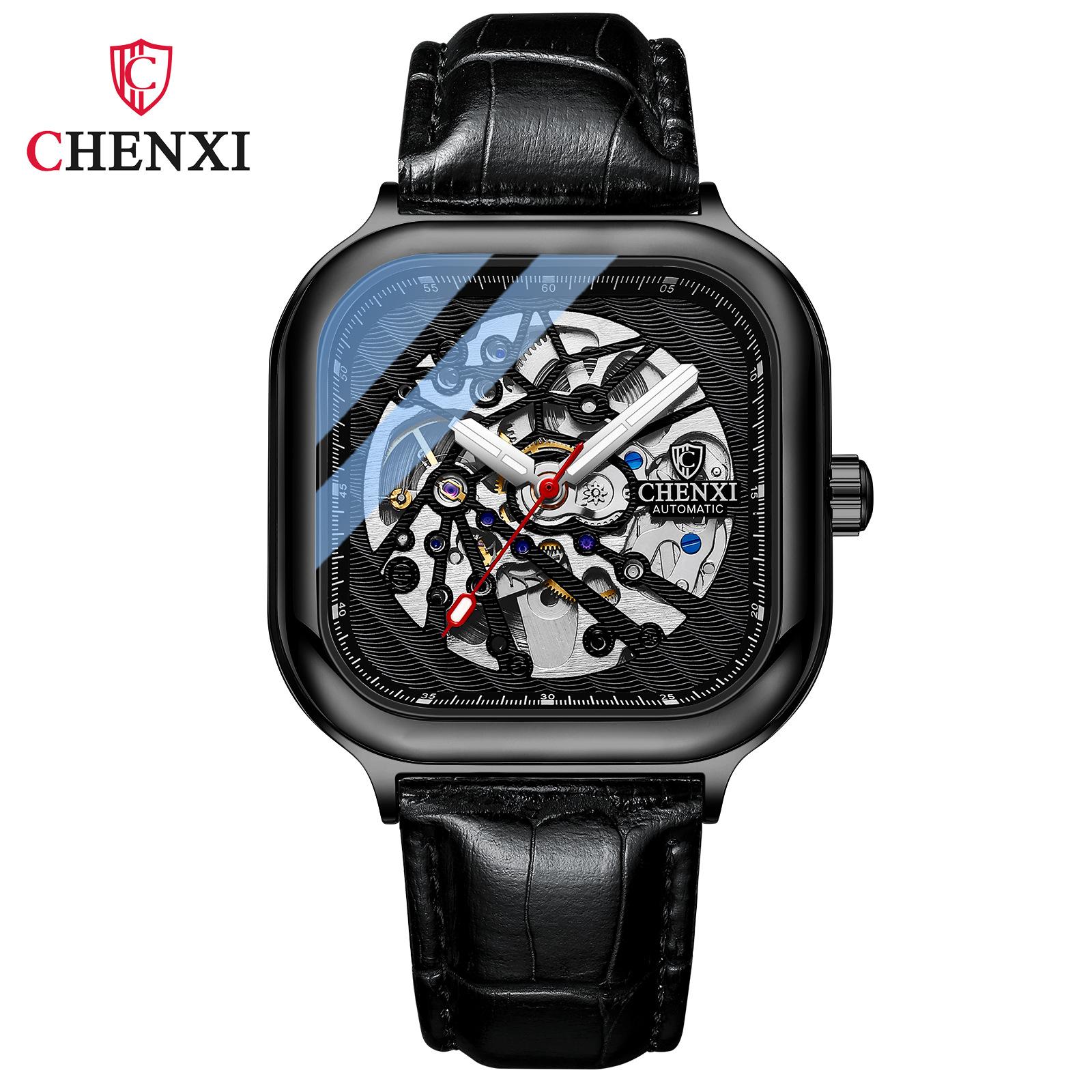 

Новые роскошные мужские часы высшего бренда с коробкой, автоматические мужские механические часы со скелетом