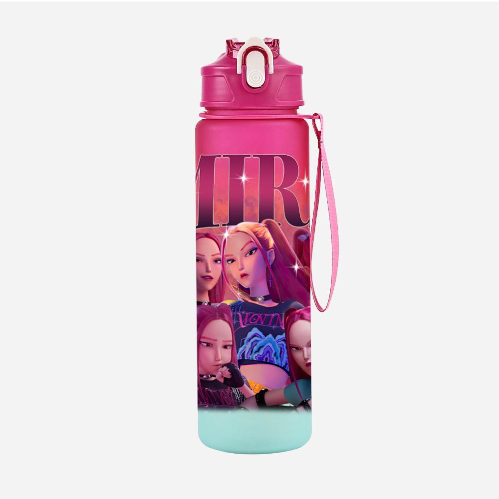 Anime Demon Hunters Printed Character Water Cup Demon Hunters Outdoor Portable Drinking Bottle for Boy Girl Gift