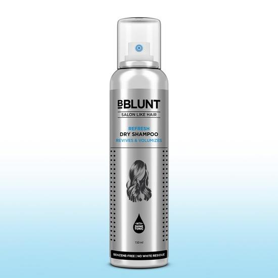 BBLUNT Refresh Dry Shampoo To Instantly Refresh & Add Volume - 150 Ml | Benzene-Free | Leaves No Residue