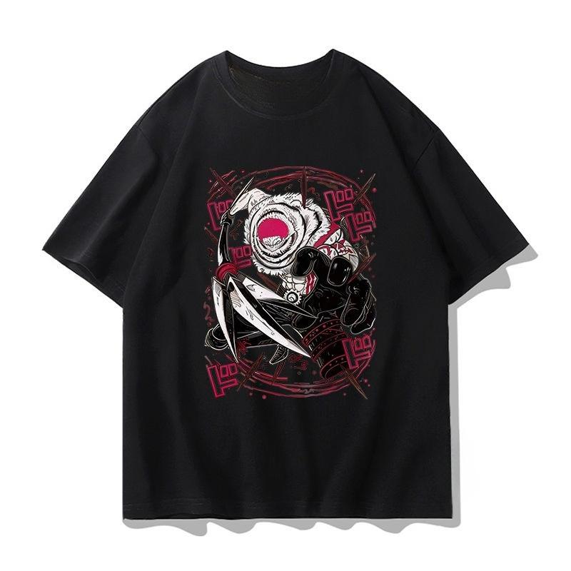 ONE PIECE Anime Joint Short Sleeve TShirt Unisexs Summer Red Hair Shanji Luffy Second DiUnisexsional Peripheral Clothes
