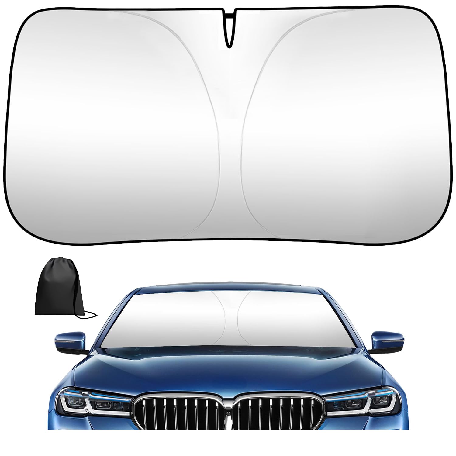 

Car Windshield Light Heat UV Privacy Heat Easy Storage Bag Included Sunshade, Sunshade, Blocking, Insulation, Protection, Protection, Protection,