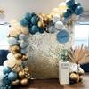 Vintage Gold Balloon Garland Arch Kit Latex Ballon Birthday Party Decor Kids Adult Wedding Baloon Baby Shower Decor Ballon