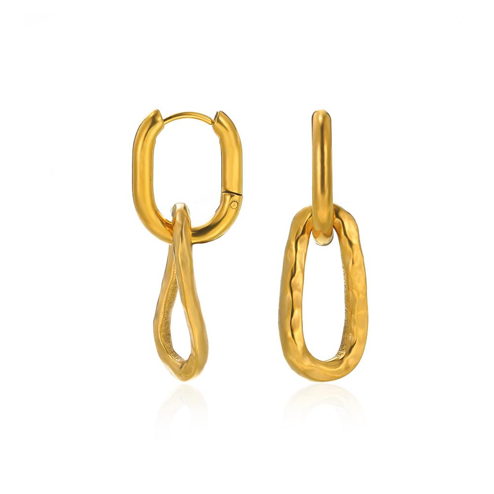 Zoetwater Oceaan Zeester Schelp Hoepel Oorbellen Voor Vrouwen Elegant Roestvrij Staal Goudkleurig Oorbellen Kerstmis sieraden accessoires