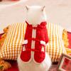 Cat Clothes New Year's Two-legged Fleece Jacket, Kittens, Puppies and Dogs, Festive New Year's Greetings, Warm Autumn and Winter, and Spring Festival