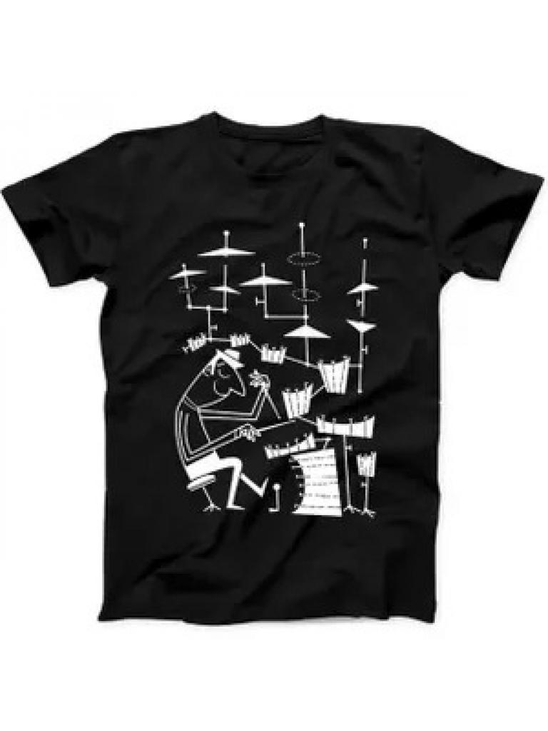 Unisex T-shirt That Beat Drummer Drums Classic Jazz Rock Funny Tee Black T Shirt