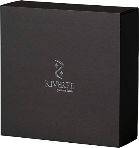 RIVERET Vessel Beer Glasses, 380ml, Pair, Bamboo, Dishwasher Safe, White/Brown, RV-114WB