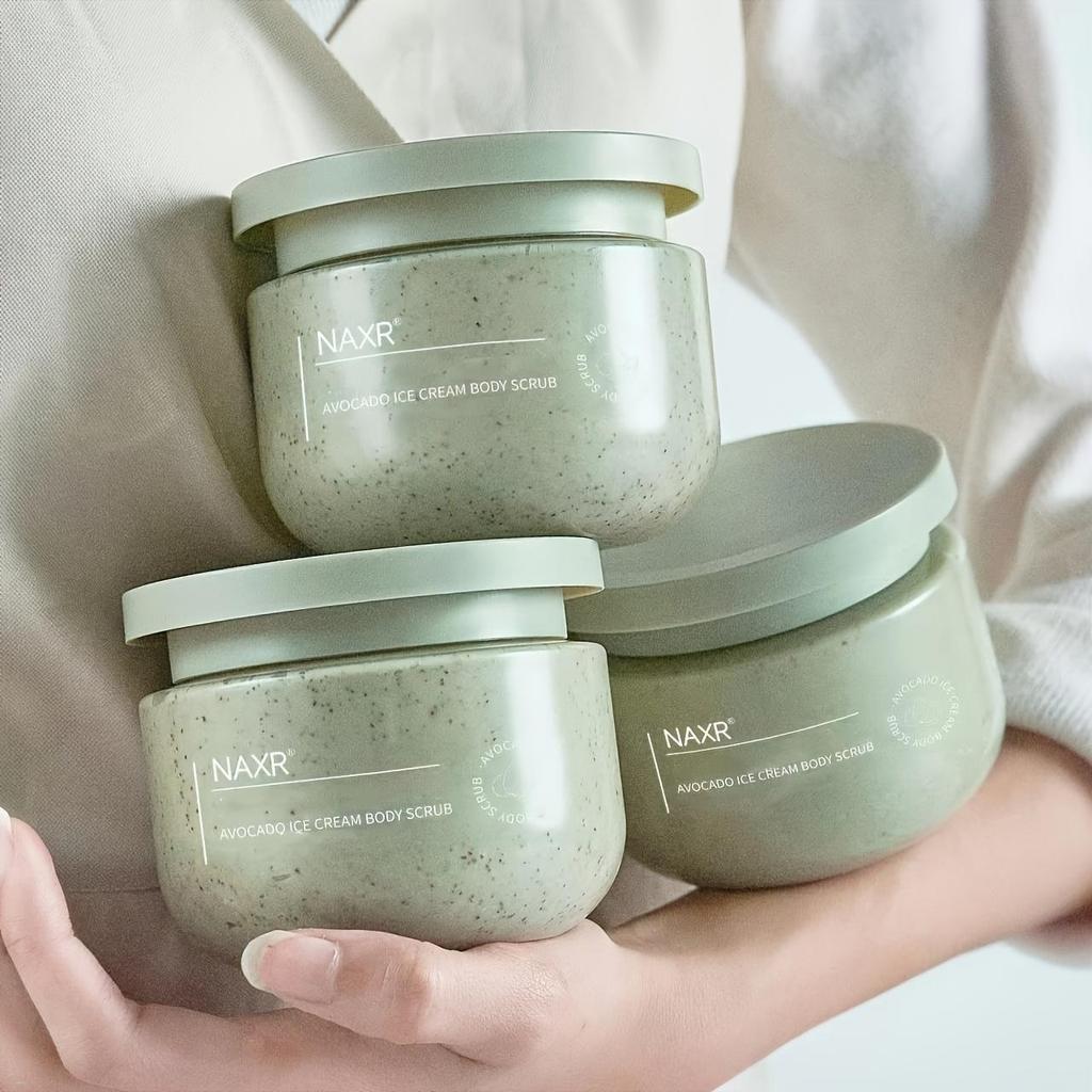 Avocado Scrub, Body Scrub, Ice Cream Scrub, Exfoliating, Deep Cleansing