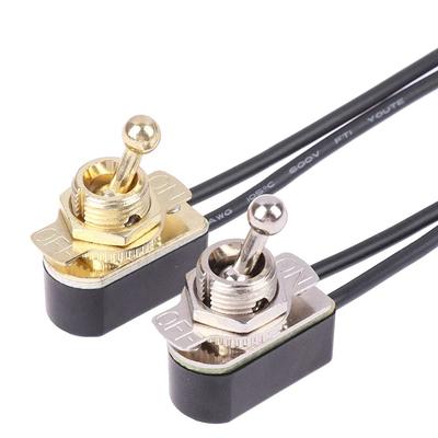 1Pc AC 250V 3A On/Off Prewired Standard Toggle Switch With Wire Cable Contacts Switch Electrical Equipment Accessories