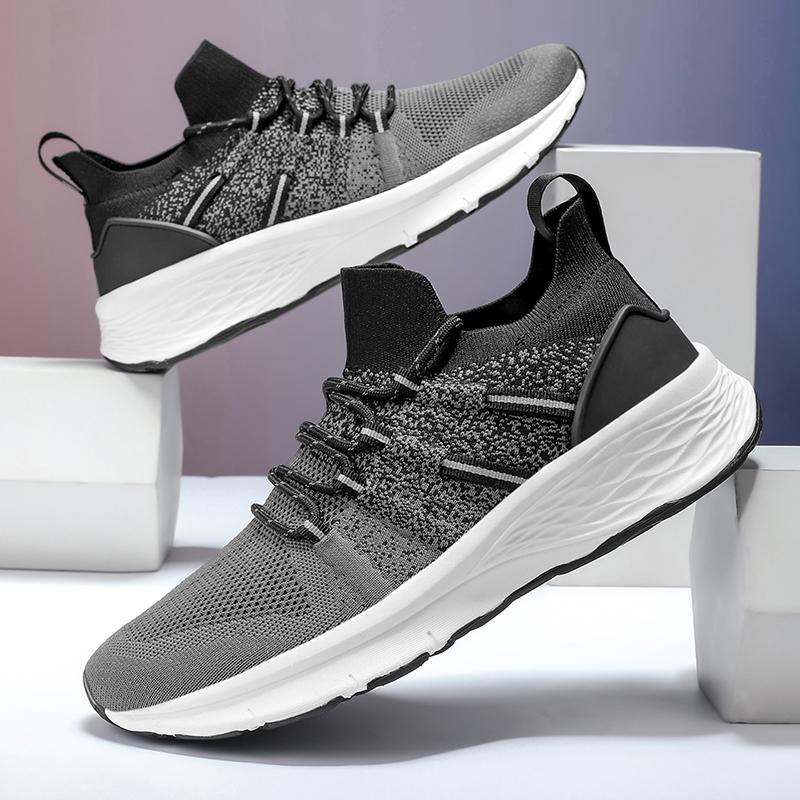 Mens Running Shoes 2026 New Lightweight Breathable Sports Shoes Shock-absorbing Casual Jogging Fitness Training Tennis Shoes