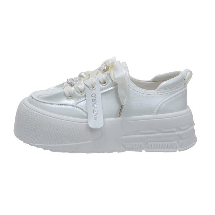 

Кроссовки на толстой подошве для женщин, новые осенние туфли для папы, женская модная обувь из искусственной кожи на платформе, женская дизайнерская обувь 35