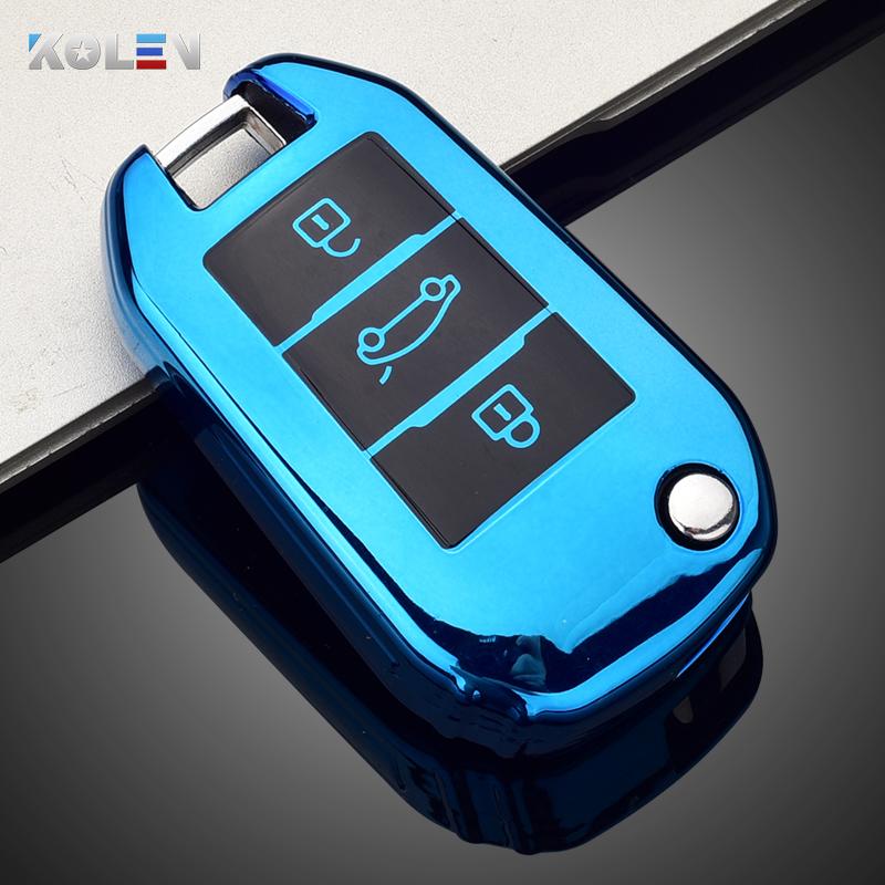 

Soft Tpu Car Remote Key Case Cover Shell Fob For Citroen C3 C4 C5 C6 Cactus Picasso Xsara For Peugeot 308 3008 508 208 408 307