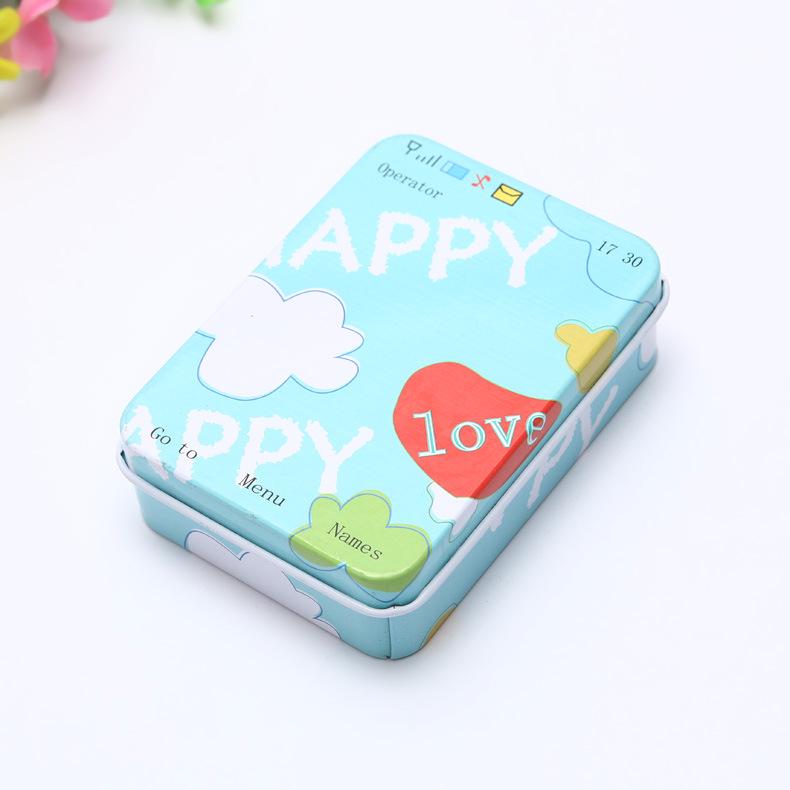 Creative Cartoon Mini Card and Hairpin Storage Tin Box