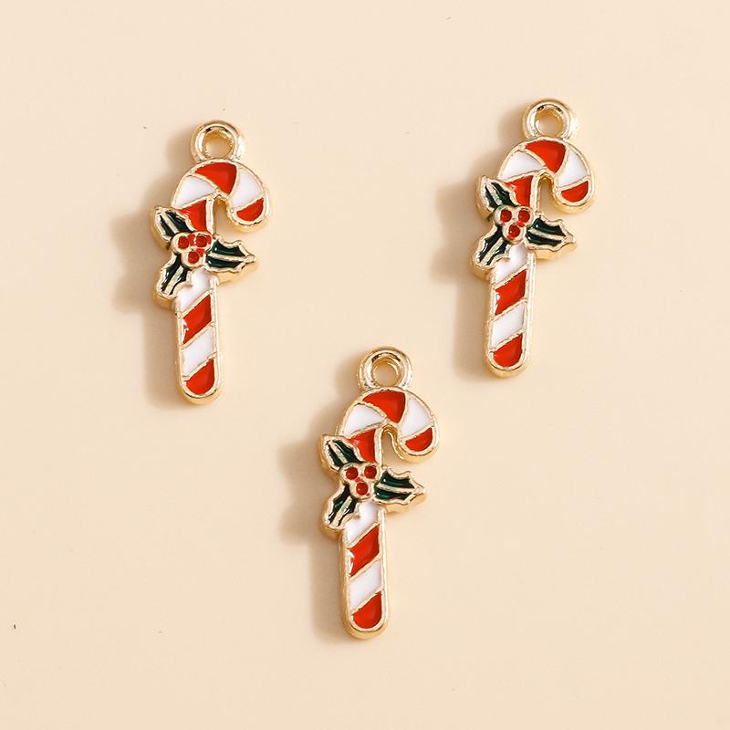 10pcs 16*21mm Enamel Christmas Bell Charms DIY for Bracelets Pendants Earrings Making Creative Gift Charms Jewelry Accessories